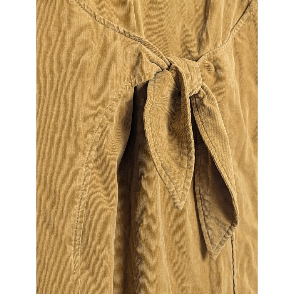 Anthropologie‎ Holding Horses Womens 12 Mustard Yellow Corduroy Sleeveless Dress - Picture 5 of 15
